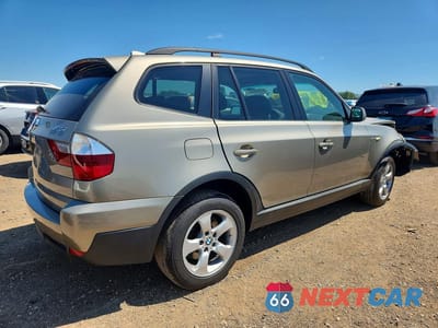Trzecie zdjęcie samochodu z tyłu: 2008 BMW X3 3.0SI VIN:WBXPC93428WJ18135 - miniatura