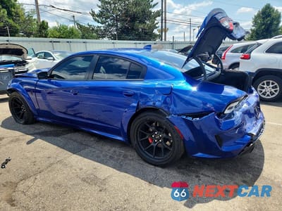 Drugie zdjęcie samochodu z przodu: 2022 DODGE CHARGER SRT HELLCAT VIN:2C3CDXL93NH101979 - miniatura