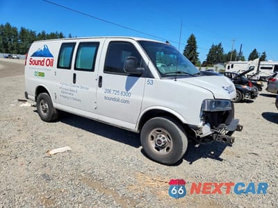 Czwarte zdjęcie samochodu z boku: 2021 GMC SAVANA G2500 VIN:1GTW7AFP5M1170130 - miniatura