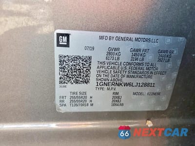 Zdjęcie 14 z 14 samochodu: 2020 CHEVROLET TRAVERSE HIGH COUNTRY VIN:1GNERNKW6LJ128811 - miniatura