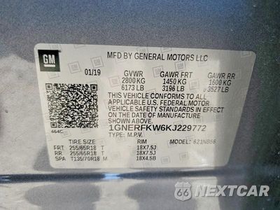 Zdjęcie 12 z 12 samochodu: 2019 CHEVROLET TRAVERSE LS VIN:1GNERFKW6KJ229772 - miniatura