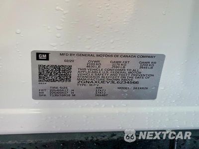 Zdjęcie 13 z 13 samochodu: 2020 CHEVROLET EQUINOX LT VIN:2GNAXUEV3L6234566 - miniatura