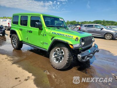 Czwarte zdjęcie samochodu z boku: 2025 JEEP WRANGLER RUBICON 4XE VIN:1C4RJXR62SW541927 - miniatura
