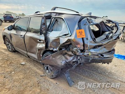 Drugie zdjęcie samochodu z przodu: 2016 TOYOTA HIGHLANDER XLE VIN:5TDJKRFH3GS313972 - miniatura