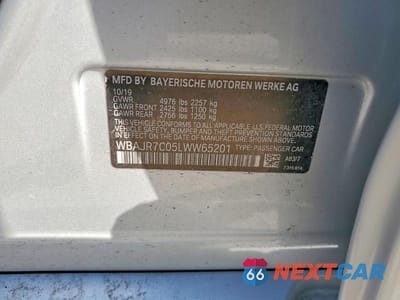 Zdjęcie 12 z 12 samochodu: 2020 BMW 530 XI VIN:WBAJR7C05LWW65201 - miniatura