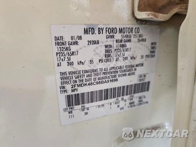 Zdjęcie 13 z 13 samochodu: 2008 FORD EDGE SEL VIN:2FMDK48C98BA51696 - miniatura