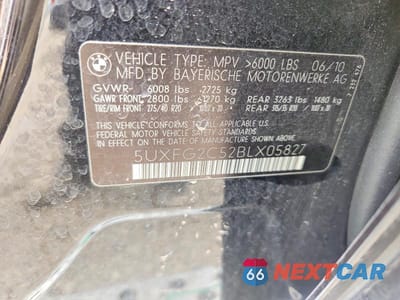Zdjęcie 13 z 13 samochodu: 2011 BMW X6 XDRIVE35I VIN:5UXFG2C52BLX05827 - miniatura
