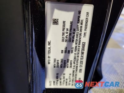 Zdjęcie 12 z 12 samochodu: 2022 TESLA MODEL 3 VIN:5YJ3E1EA1NF304663 - miniatura