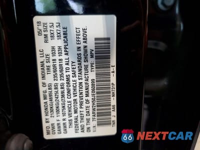 Zdjęcie 12 z 12 samochodu: 2018 HONDA CR-V EX VIN:7FARW2H50JE060899 - miniatura