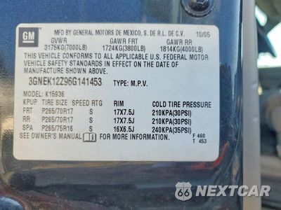 Zdjęcie 12 z 12 samochodu: 2006 CHEVROLET AVALANCHE K1500 VIN:3GNEK12Z96G141453 - miniatura
