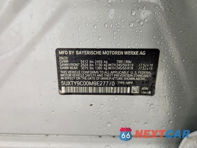 Zdjęcie 12 z 12 samochodu: 2021 BMW X3 XDRIVEM40I VIN:5UXTY9C00M9E27770 - miniatura