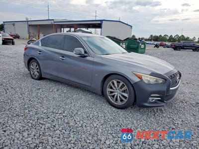 Czwarte zdjęcie samochodu z boku: 2015 INFINITI Q50 PREMIUM VIN:JN1BV7AP6FM343818 - miniatura