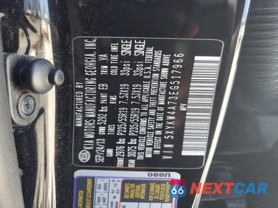 Zdjęcie 13 z 13 samochodu: 2014 KIA SORENTO SX VIN:5XYKW4A73EG517966 - miniatura