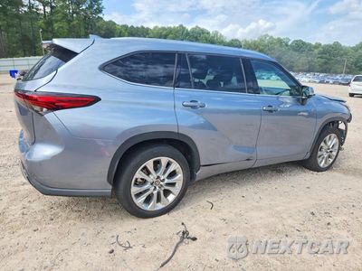 Trzecie zdjęcie samochodu z tyłu: 2020 TOYOTA HIGHLANDER HYBRID LIMITED VIN:5TDYARAH7LS000653 - miniatura