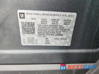 Zdjęcie 13 z 13 samochodu: 2019 GMC TERRAIN SLE VIN:3GKALTEV4KL104969 - miniatura
