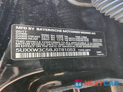 Zdjęcie 13 z 13 samochodu: 2018 BMW X4 XDRIVE28I VIN:5UXXW3C58J0T81053 - miniatura