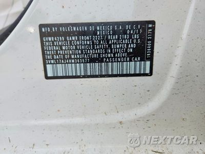 Zdjęcie 12 z 12 samochodu: 2017 VOLKSWAGEN JETTA SEL VIN:3VWL17AJ4HM363577 - miniatura