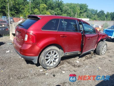 Trzecie zdjęcie samochodu z tyłu: 2013 FORD EDGE SEL VIN:2FMDK3JC5DBB97690 - miniatura