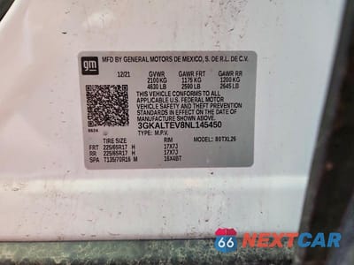 Zdjęcie 13 z 13 samochodu: 2022 GMC TERRAIN SLE VIN:3GKALTEV8NL145450 - miniatura