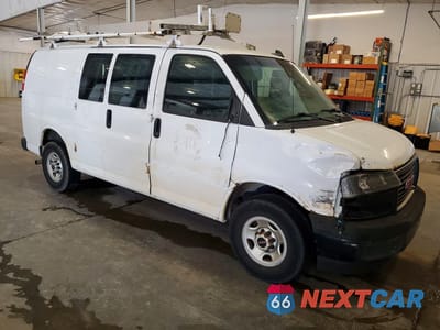 Czwarte zdjęcie samochodu z boku: 2019 GMC SAVANA G2500 VIN:1GTW7AFP8K1159314 - miniatura