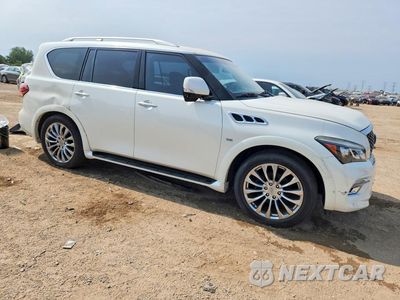 Czwarte zdjęcie samochodu z boku: 2015 INFINITI QX80 BASE VIN:JN8AZ2NE0F9080709 - miniatura