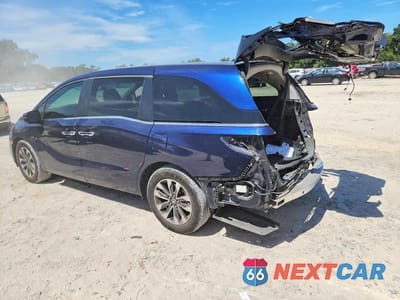 Drugie zdjęcie samochodu z przodu: 2022 HONDA ODYSSEY EXL VIN:5FNRL6H74NB062691 - miniatura