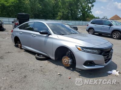 Czwarte zdjęcie samochodu z boku: 2021 HONDA ACCORD SPORT VIN:1HGCV1F38MA071230 - miniatura