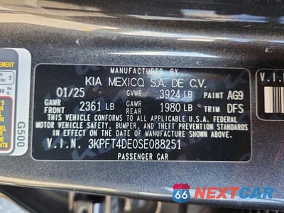 Zdjęcie 13 z 13 samochodu: 2025 KIA K4 LXS VIN:3KPFT4DE0SE088251 - miniatura