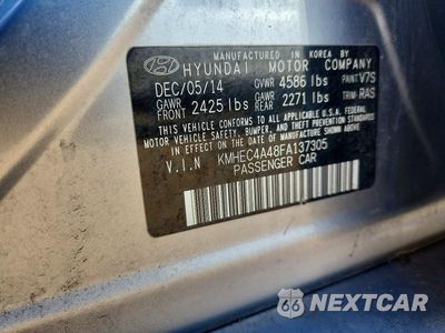 Zdjęcie 12 z 12 samochodu: 2015 HYUNDAI SONATA HYBRID BASE VIN:KMHEC4A48FA137305 - miniatura