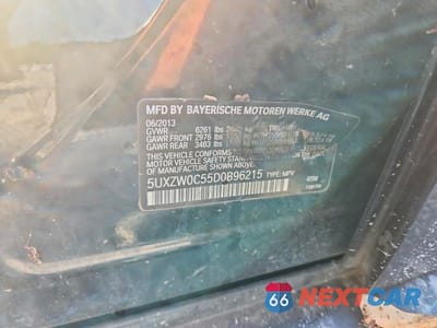 Zdjęcie 13 z 13 samochodu: 2013 BMW X5 XDRIVE35D VIN:5UXZW0C55D0B96215 - miniatura