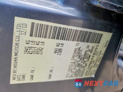 Zdjęcie 12 z 12 samochodu: 2011 NISSAN ALTIMA 2.5 VIN:1N4AL2AP8BN448095 - miniatura
