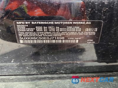 Zdjęcie 13 z 13 samochodu: 2014 BMW X5 XDRIVE50I VIN:5UXKR6C50E0J71698 - miniatura