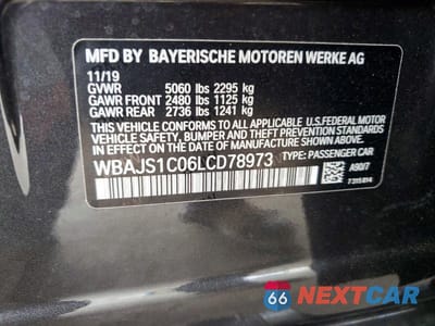 Zdjęcie 13 z 13 samochodu: 2020 BMW 540 I VIN:WBAJS1C06LCD78973 - miniatura