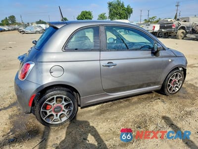 Trzecie zdjęcie samochodu z tyłu: 2012 FIAT 500 SPORT VIN:3C3CFFBR2CT287606 - miniatura