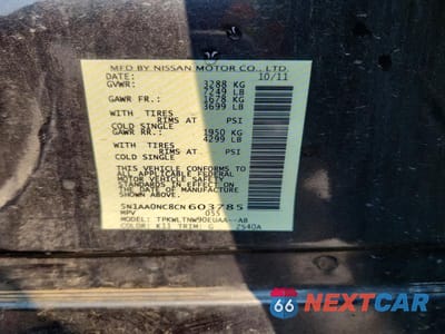Zdjęcie 13 z 13 samochodu: 2012 NISSAN ARMADA SV VIN:5N1AA0NC8CN603785 - miniatura