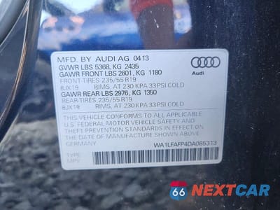 Zdjęcie 13 z 13 samochodu: 2013 AUDI Q5 PREMIUM PLUS VIN:WA1LFAFP4DA085313 - miniatura