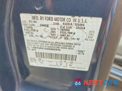 Zdjęcie 14 z 14 samochodu: 2005 FORD ESCAPE XLT VIN:1FMYU93165DA03545 - miniatura