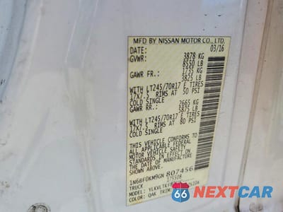 Zdjęcie 13 z 13 samochodu: 2016 NISSAN NV 1500 DELIVERY VAN VIN:1N6BF0KM9GN807456 - miniatura