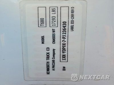 Zdjęcie 12 z 14 samochodu: 2023 KENWORTH T680 SEMI TRUCK VIN:1XKYDP9X7PJ236430 - miniatura