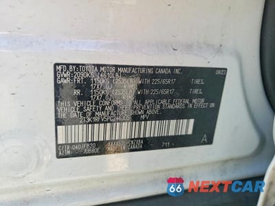 Zdjęcie 13 z 13 samochodu: 2023 TOYOTA RAV4 LE VIN:2T3K1RFV5PC246305 - miniatura