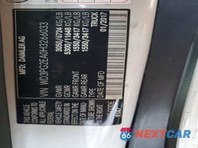 Zdjęcie 13 z 13 samochodu: 2017 MERCEDES-BENZ METRIS VIN:WD3PG2EA0H3266033 - miniatura
