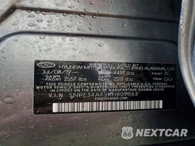 Zdjęcie 12 z 12 samochodu: 2019 HYUNDAI SONATA SEL VIN:5NPE34AF5KH809863 - miniatura