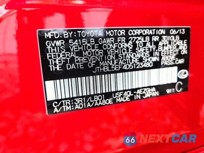 Zdjęcie 12 z 12 samochodu: 2013 LEXUS LS 460 VIN:JTHBL5EF4D5123480 - miniatura