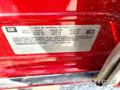 Zdjęcie 12 z 12 samochodu: 2014 BUICK LACROSSE VIN:1G4GC5G3XEF258187 - miniatura