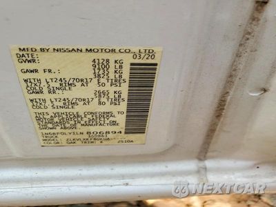 Zdjęcie 13 z 13 samochodu: 2020 NISSAN NV 2500 HD SV CARGO VIN:1N6BF0LY1LN806894 - miniatura