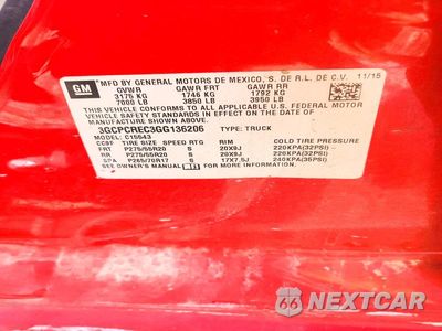 Zdjęcie 13 z 13 samochodu: 2016 CHEVROLET SILVERADO C1500 LT VIN:3GCPCREC3GG136206 - miniatura