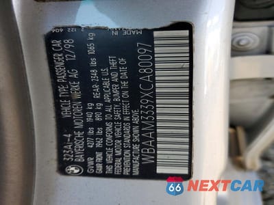 Zdjęcie 22 z 23 samochodu: 1999 BMW 323 I AUTOMATIC VIN:WBAAM3339XCA80097 - miniatura