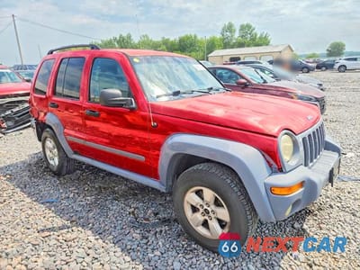 Czwarte zdjęcie samochodu z boku: 2005 JEEP LIBERTY SPORT VIN:1J4GL48K85W572886 - miniatura