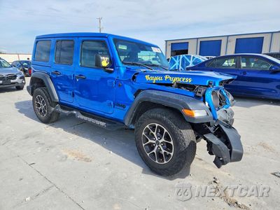 Czwarte zdjęcie samochodu z boku: 2024 JEEP WRANGLER SPORT VIN:1C4PJXDG0RW226271 - miniatura