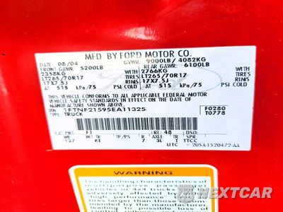 Zdjęcie 12 z 12 samochodu: 2005 FORD F250 SUPER DUTY VIN:1FTNF21595EA11325 - miniatura